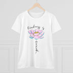 Kindness Is Power Floral  Women T-Shirt