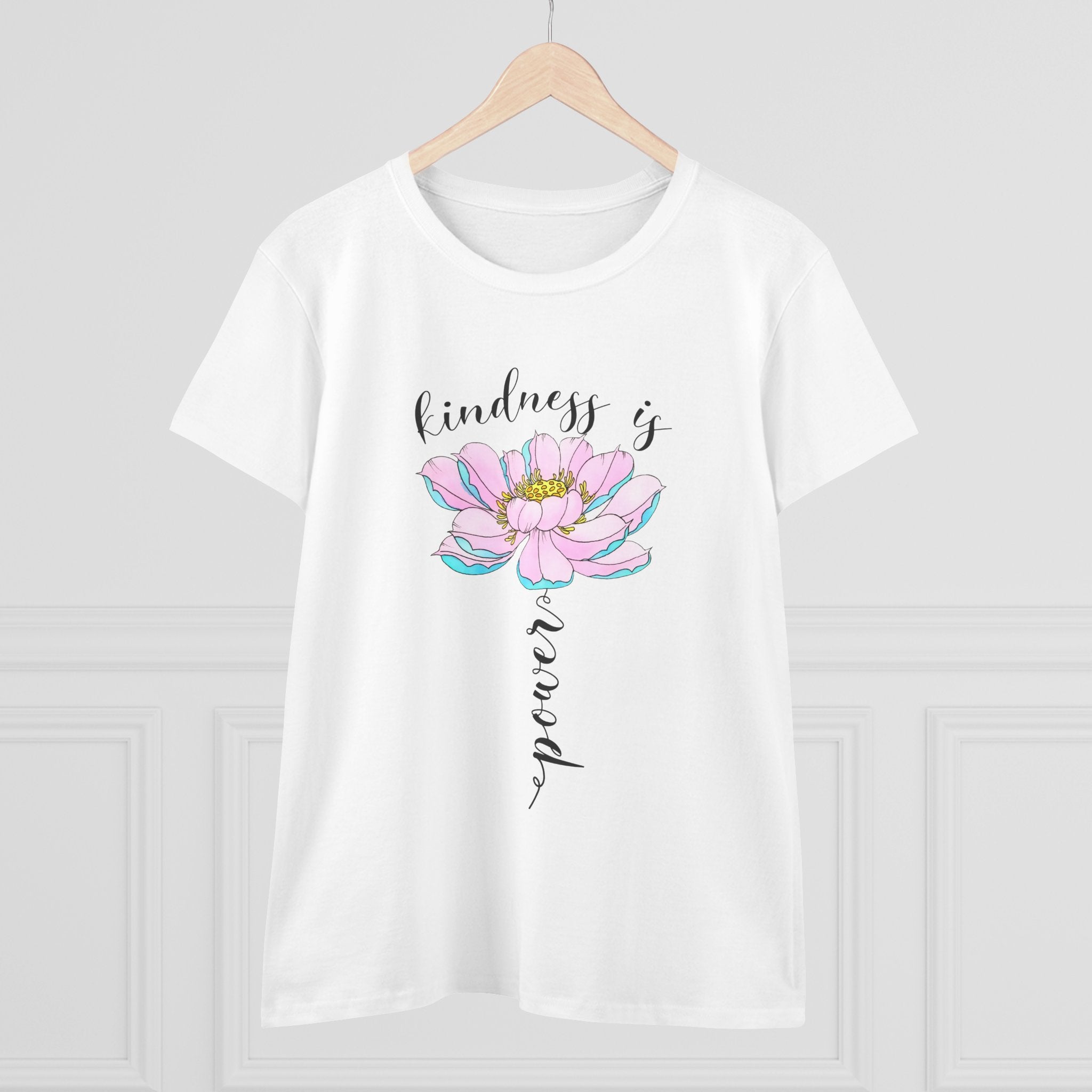 Kindness Is Power Floral  Women T-Shirt