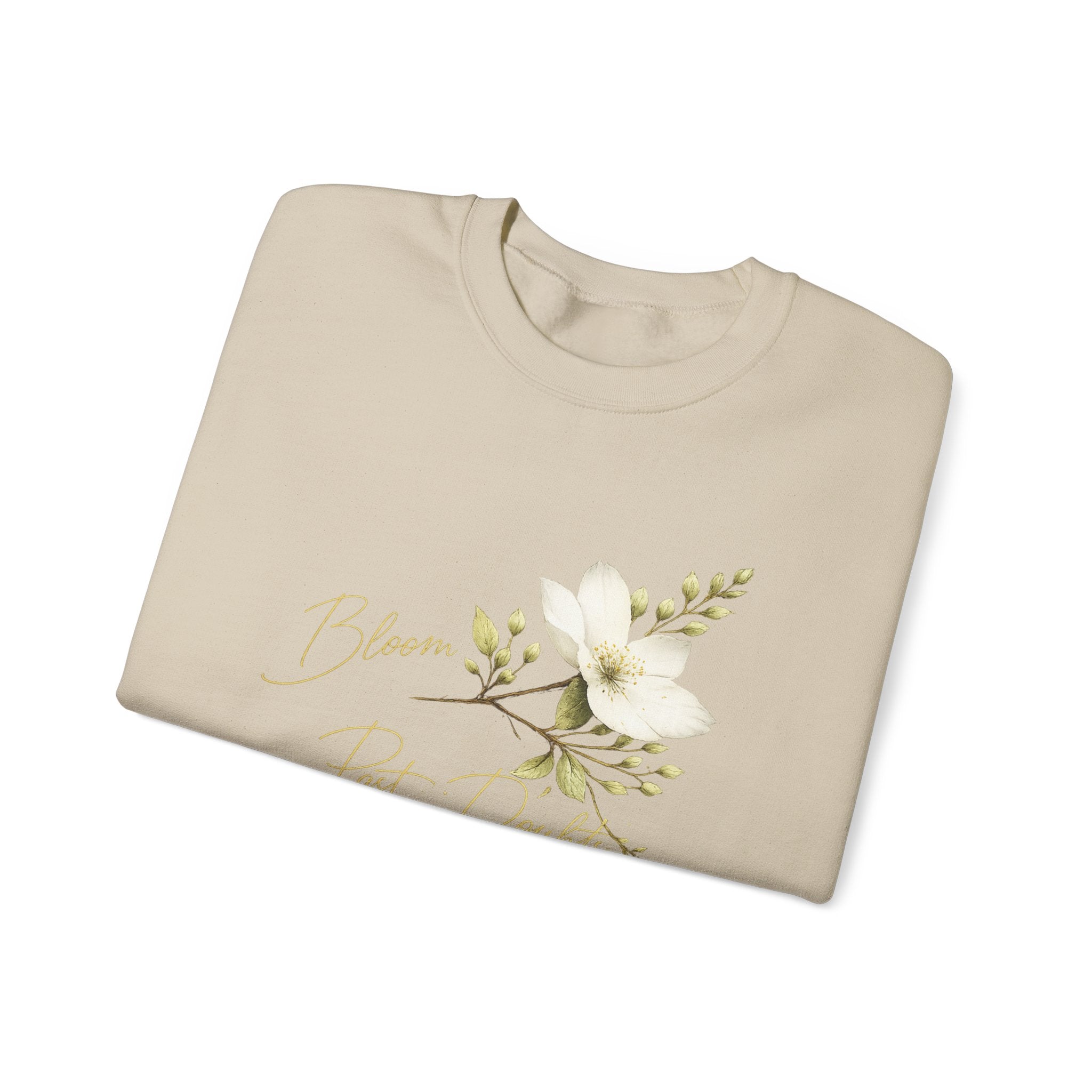 Floral 'Bloom Past Darkness' Crewneck Sweatshirt