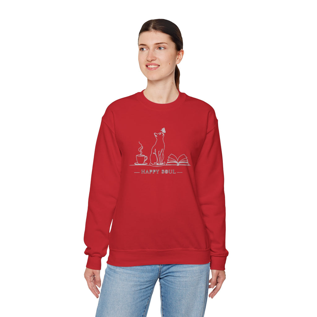 Happy Soul Crewneck Women Sweatshirt.