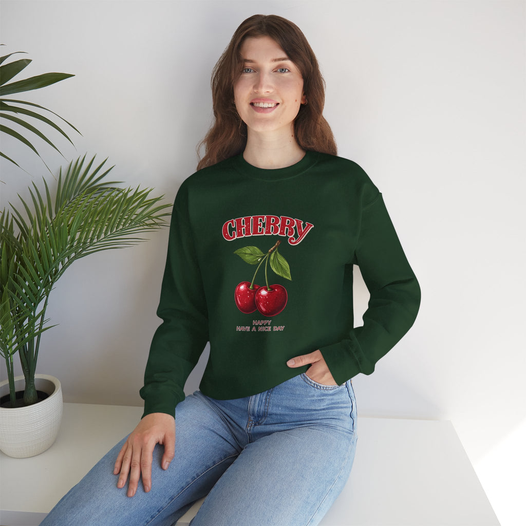 Cherry Graphic Women Sweatshirt.