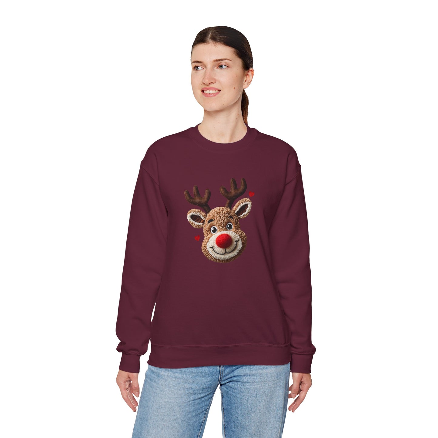 Cute Rudolph Reindeer Sweatshirt