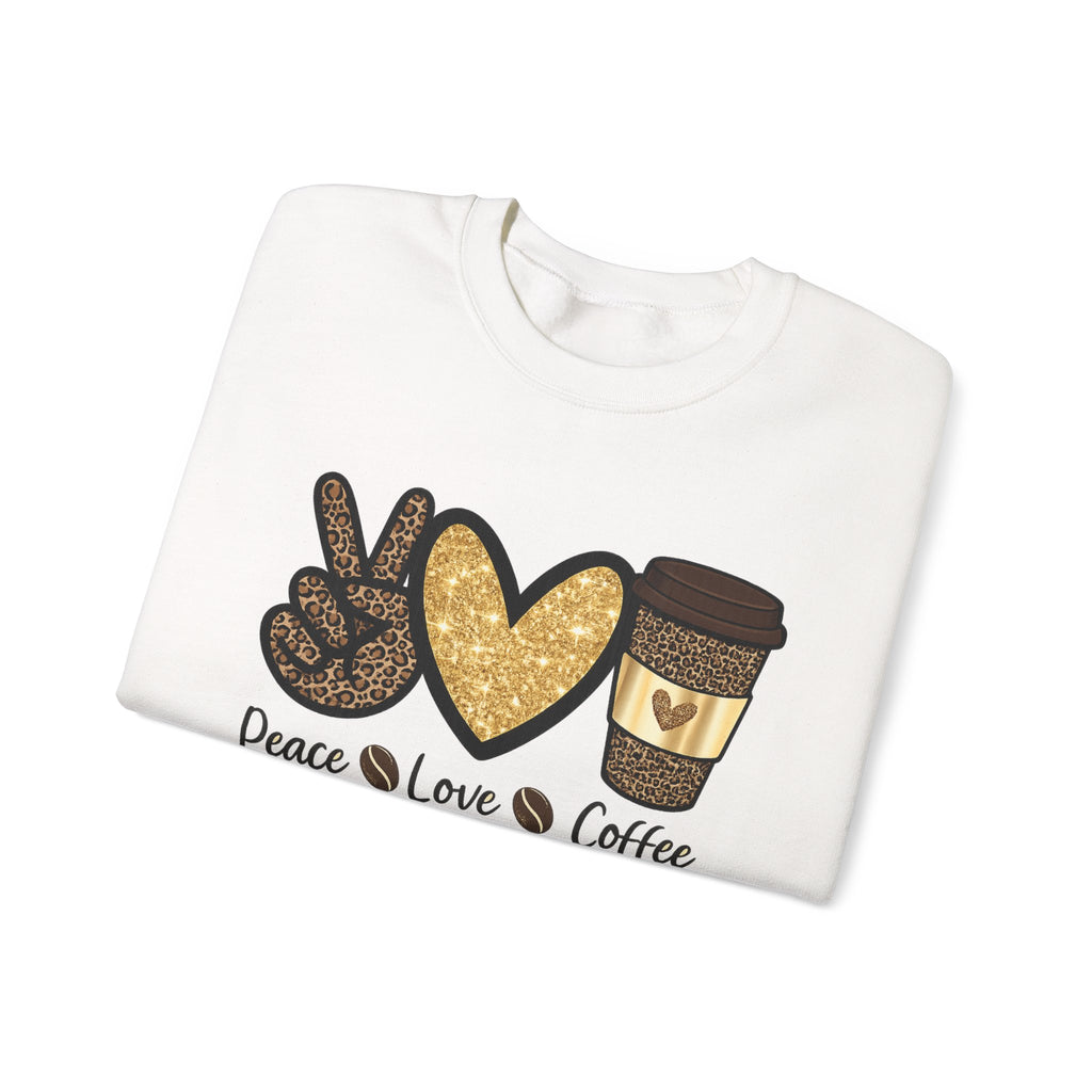 Peace, Love & Coffee — Women Sweatshirt