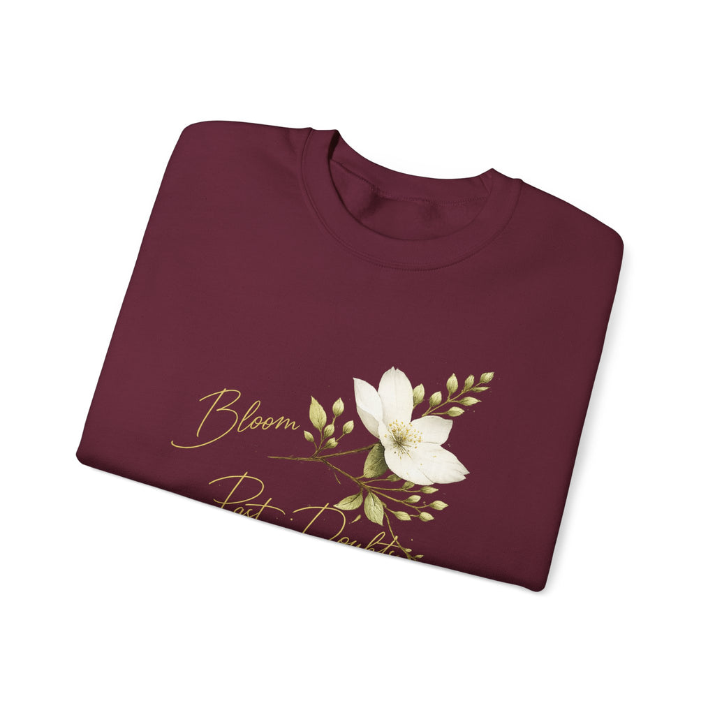 Floral 'Bloom Past Darkness' Crewneck Sweatshirt