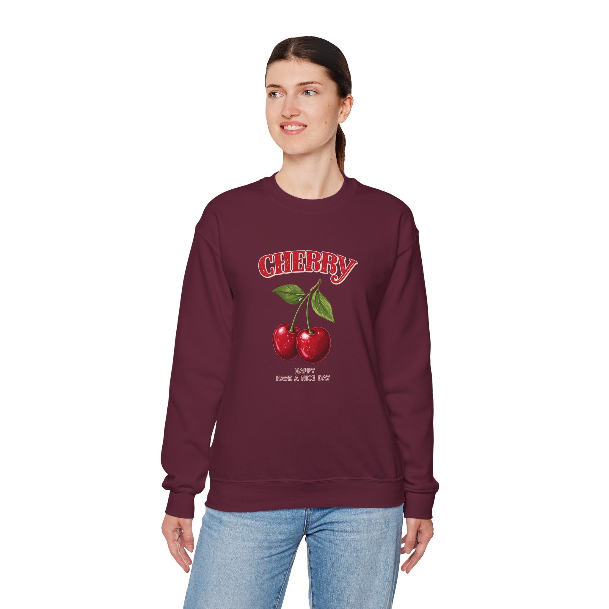 Cherry Graphic Women Sweatshirt.