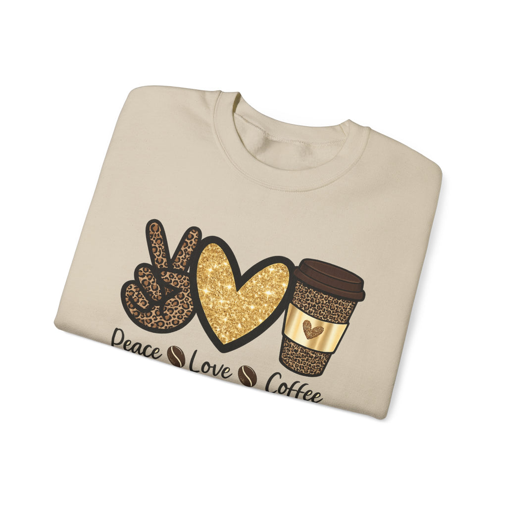 Peace, Love & Coffee — Women Sweatshirt