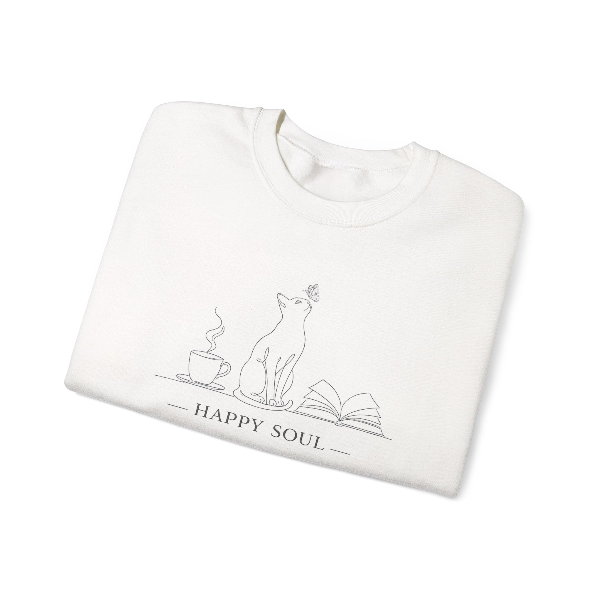 Happy Soul Crewneck Women Sweatshirt.