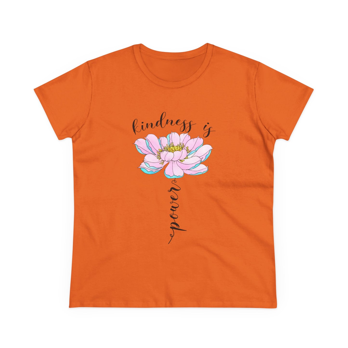 Kindness Is Power Floral  Women T-Shirt