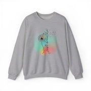 'Just Breathe' Dandelion Watercolor Comfort — Crewneck Sweatshirt