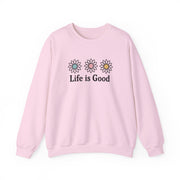 Life Is Good Daisy Crewneck Sweatshirt