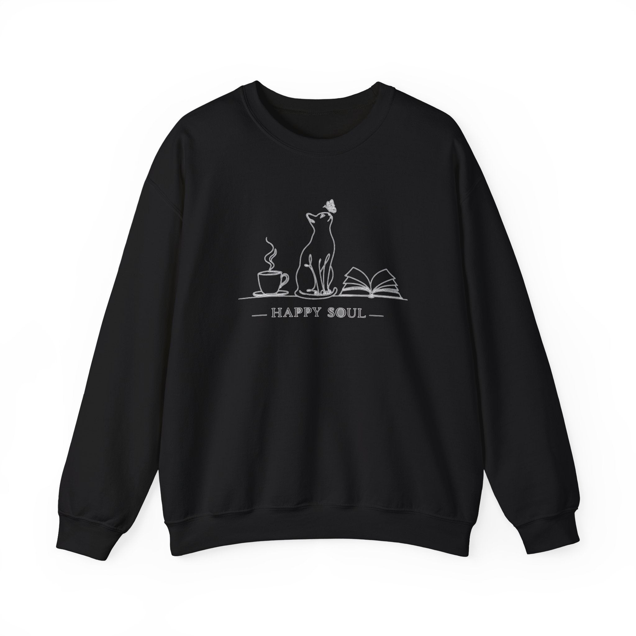 Happy Soul Crewneck Women Sweatshirt.