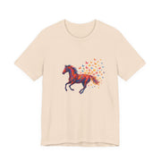 Equestrian Dream Unisex Tee, Horse Lover Gift, Art Tee, Animal Illustration Shirt, Nature Vibe Apparel