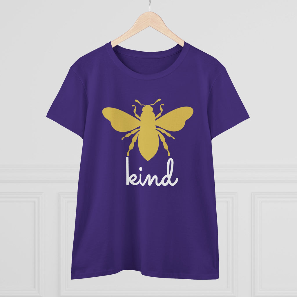 Yellow Bee Graphic Cotton Women T‑Shirt