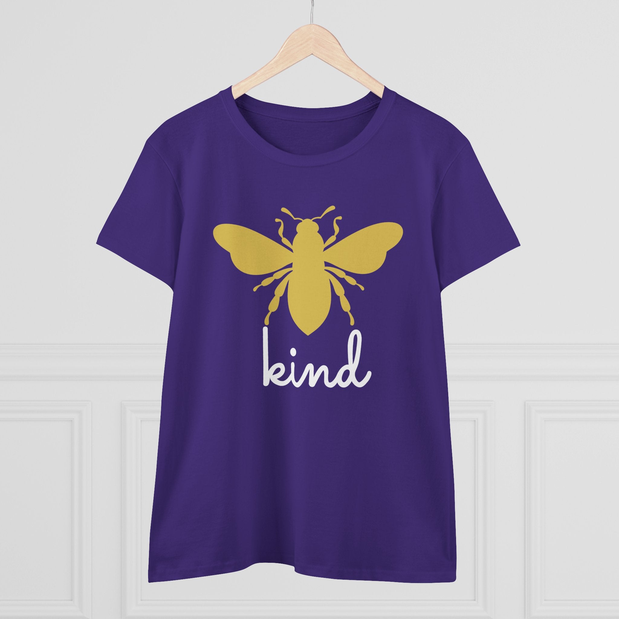Yellow Bee Graphic Cotton Women T‑Shirt