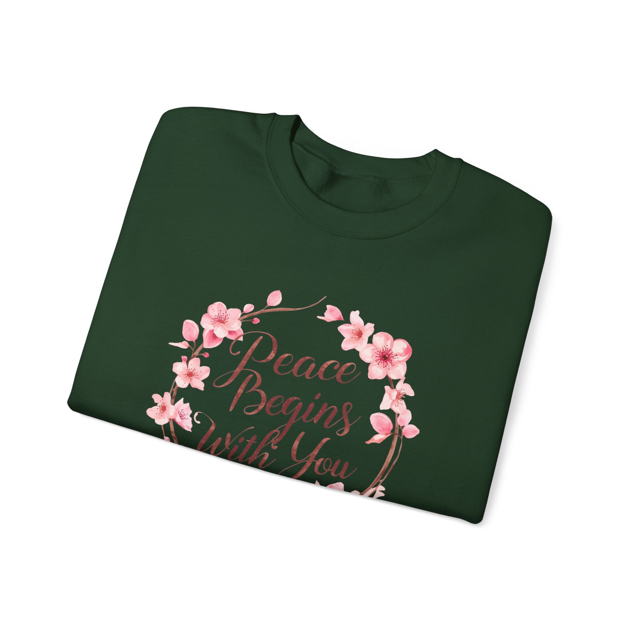 Peace Begins With You- Women Sweatshirt .