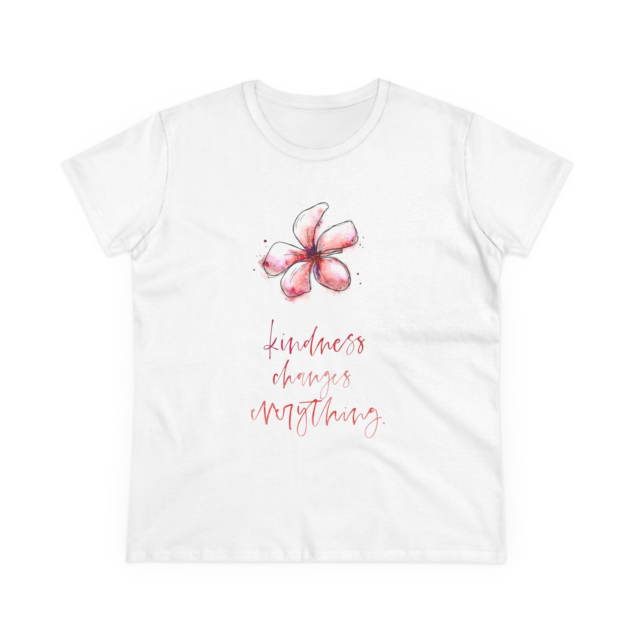 Kindness Changes Everything Floral  Women T-Shirt