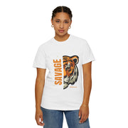 Savage Tiger Graphic Tee, Unisex T-shirt for Bold Fashion, Streetwear Essentials, Animal Lover Gift, Casual Everyday Wear