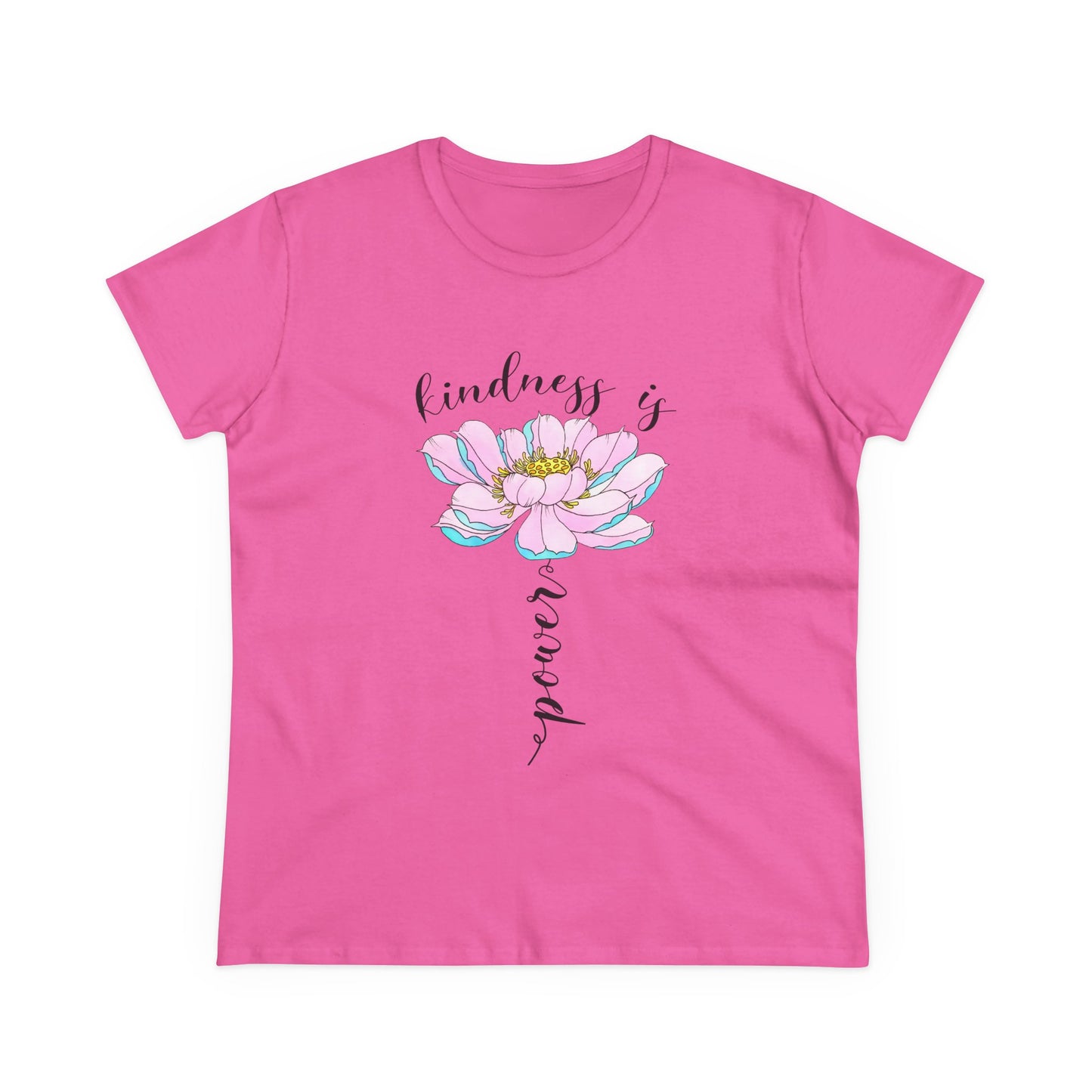 Kindness Is Power Floral  Women T-Shirt