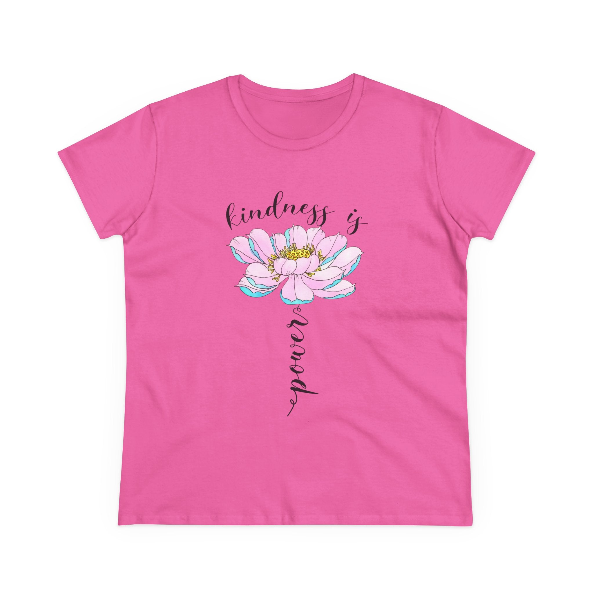 Kindness Is Power Floral  Women T-Shirt