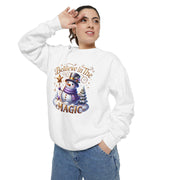 Believe in the Magic Snowman Unisex Sweatshirt