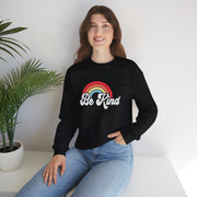 Be Kind Rainbow Crewneck Women Sweatshirt