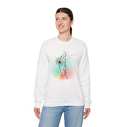 'Just Breathe' Dandelion Watercolor Comfort — Crewneck Sweatshirt