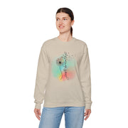 'Just Breathe' Dandelion Watercolor Comfort — Crewneck Sweatshirt