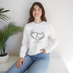 'Happy Soul' Double Heart Floral Design  —  Women Sweatshirt