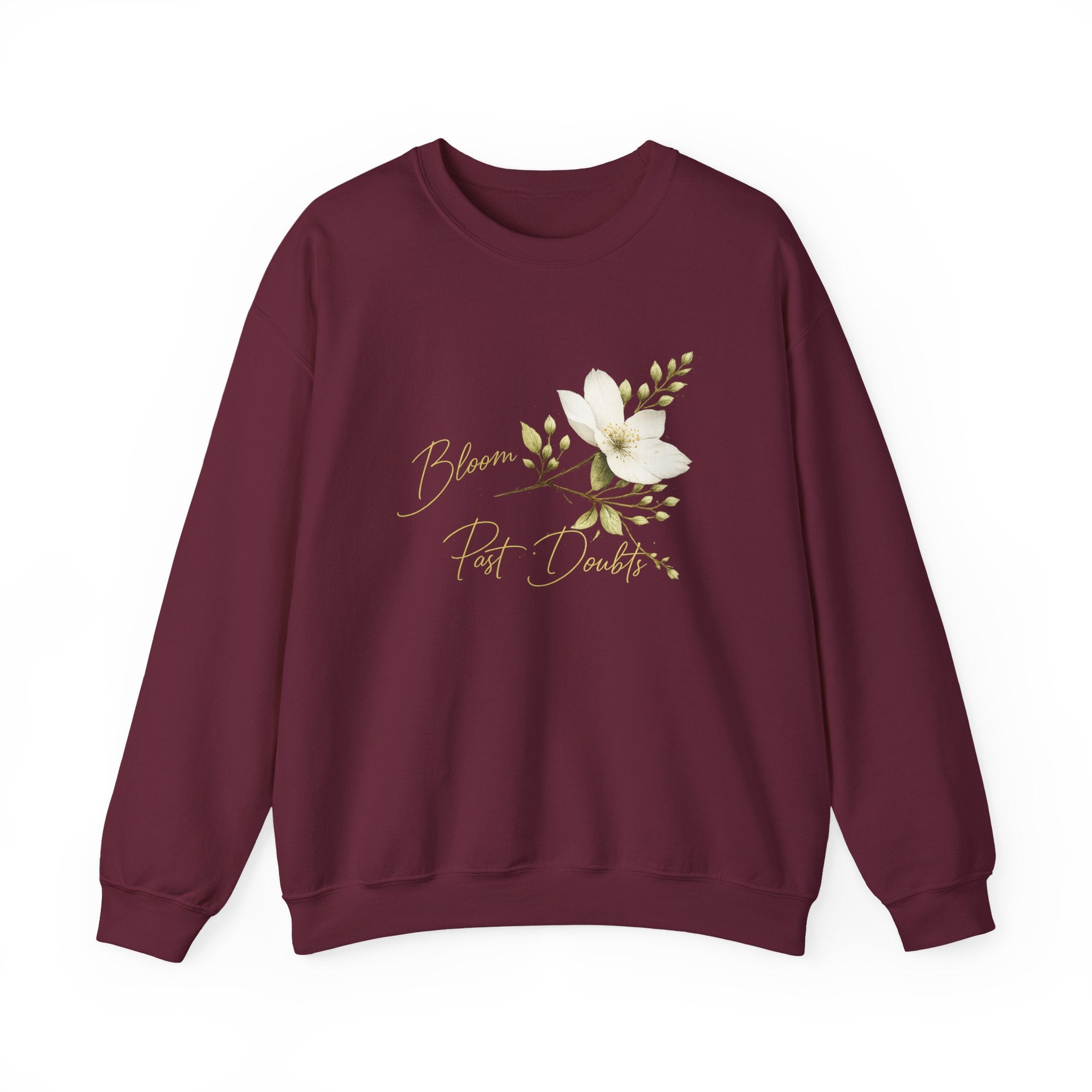 Floral 'Bloom Past Darkness' Crewneck Sweatshirt