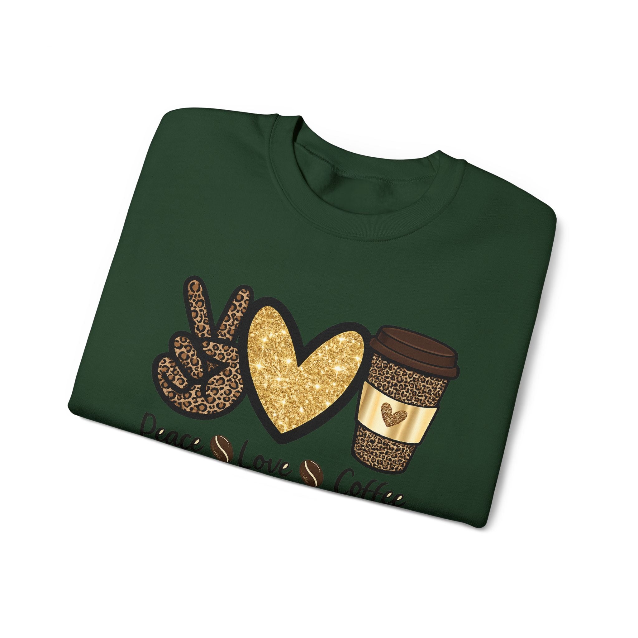 Peace, Love & Coffee — Women Sweatshirt