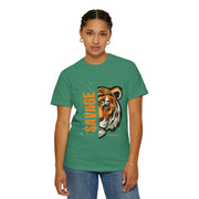 Savage Tiger Graphic Tee, Unisex T-shirt for Bold Fashion, Streetwear Essentials, Animal Lover Gift, Casual Everyday Wear