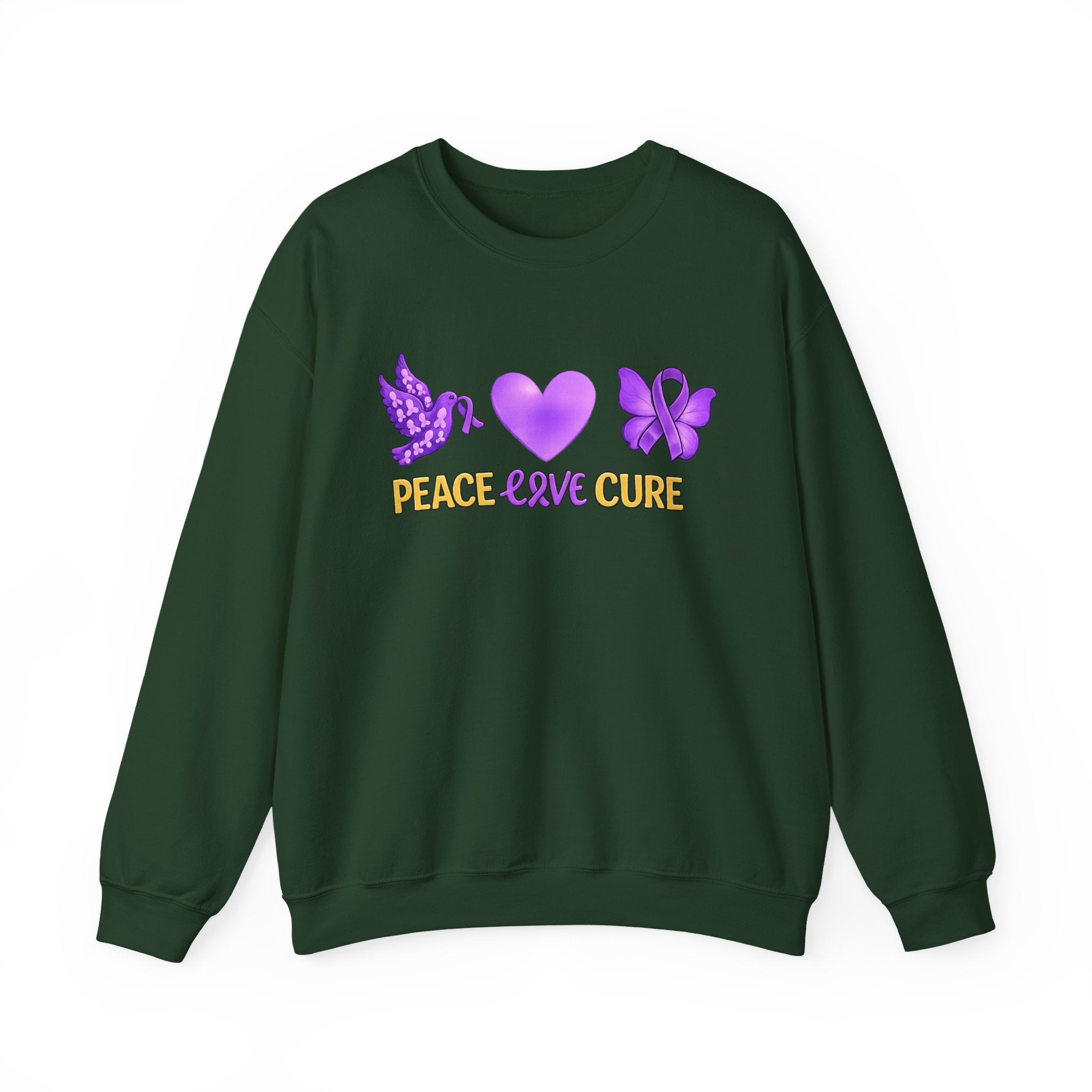 Peace Love Cure Crewneck Women Sweatshirt