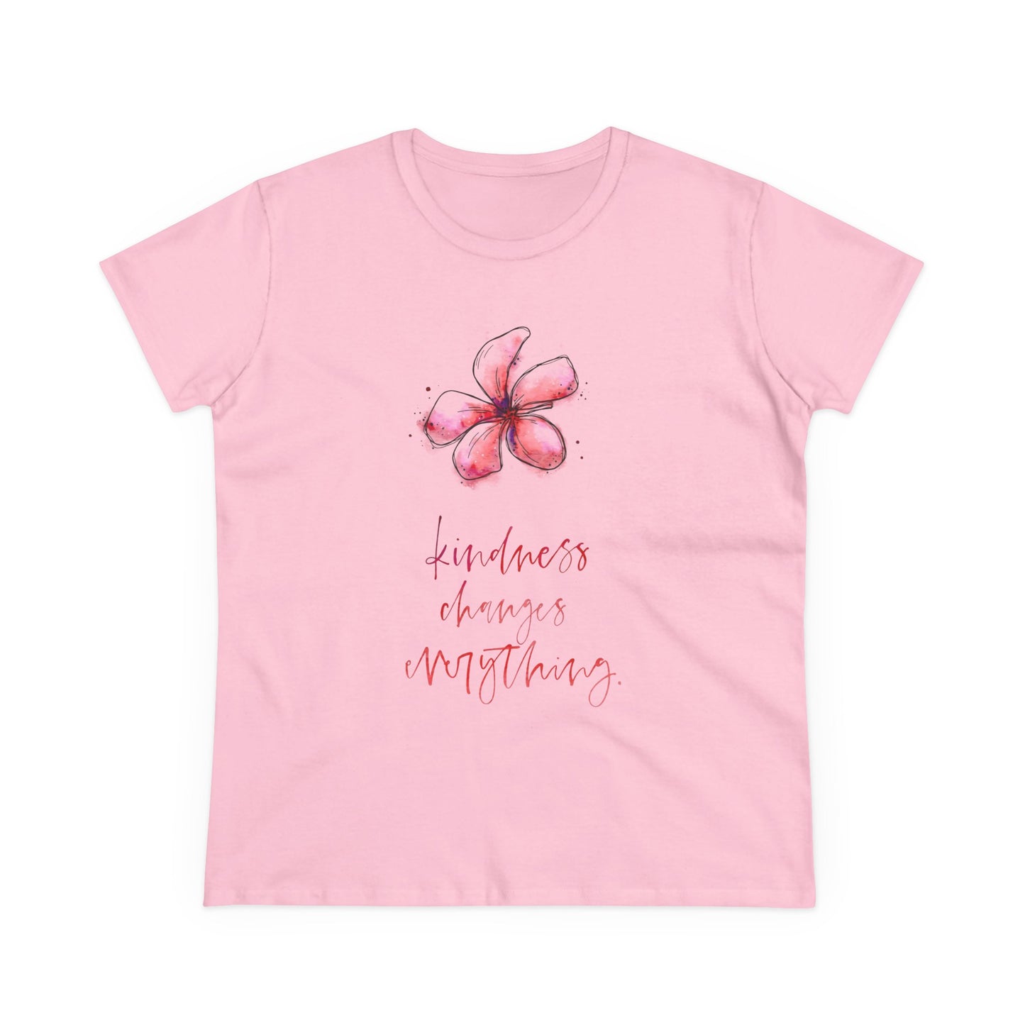 Kindness Changes Everything Floral  Women T-Shirt
