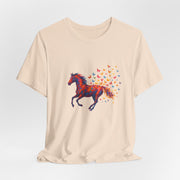 Equestrian Dream Unisex Tee, Horse Lover Gift, Art Tee, Animal Illustration Shirt, Nature Vibe Apparel