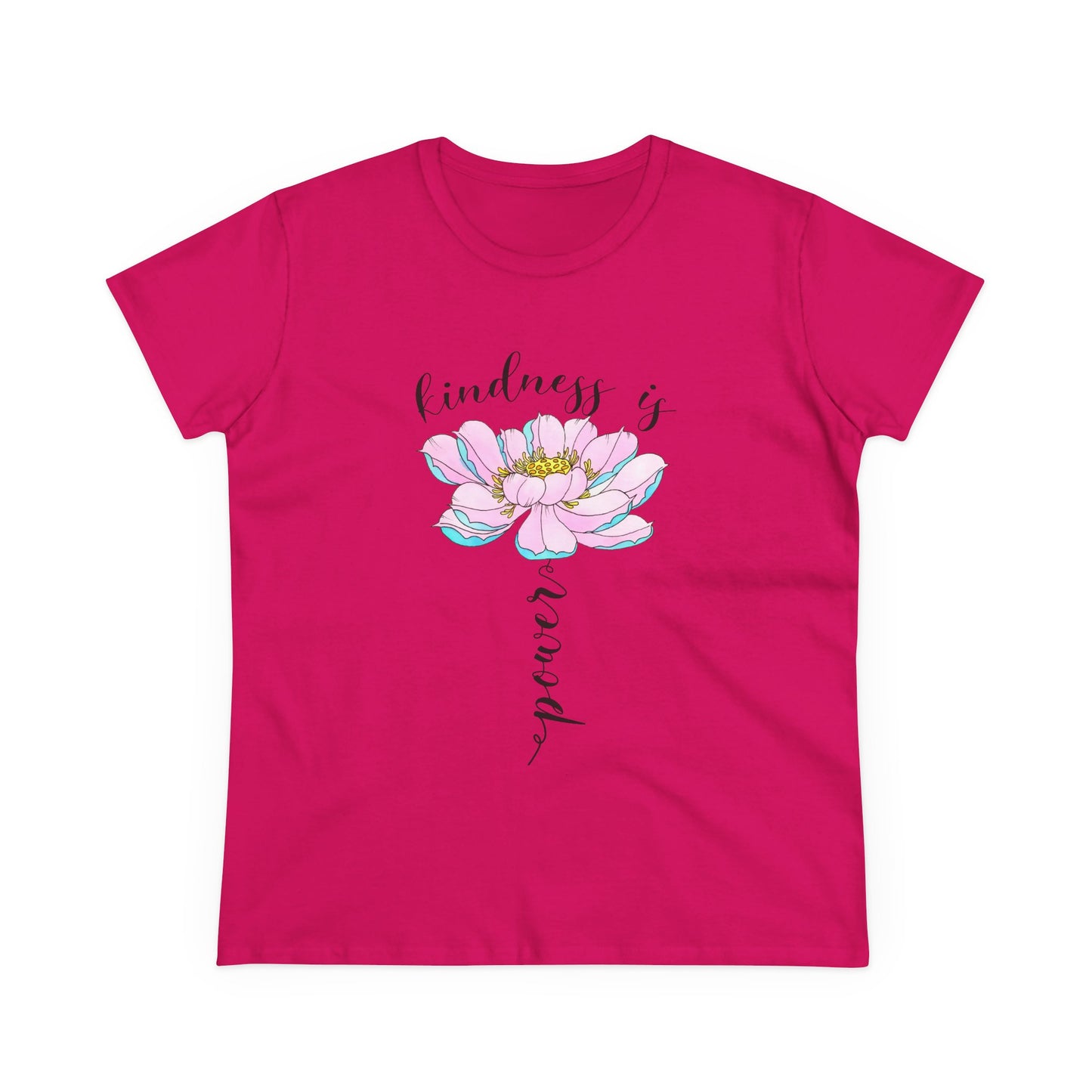 Kindness Is Power Floral  Women T-Shirt