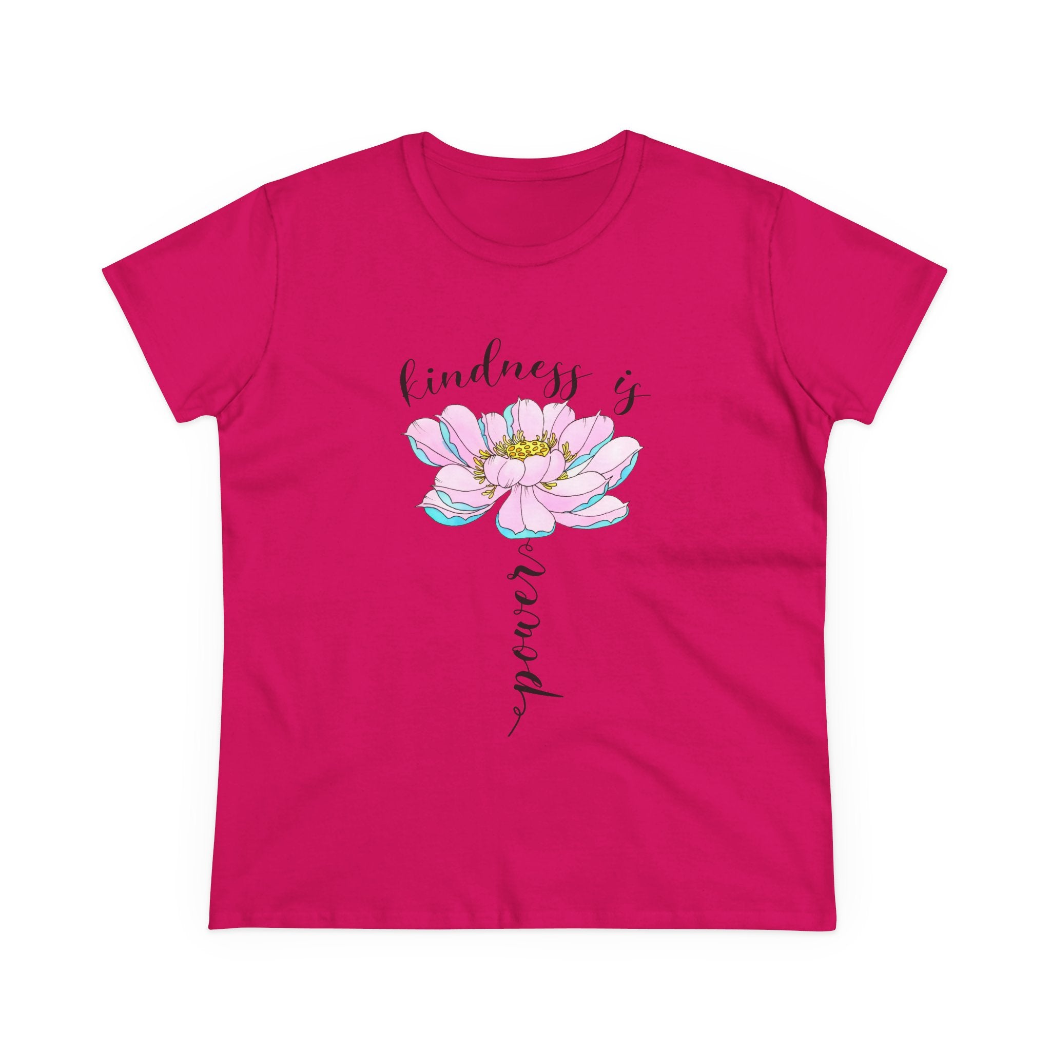 Kindness Is Power Floral  Women T-Shirt