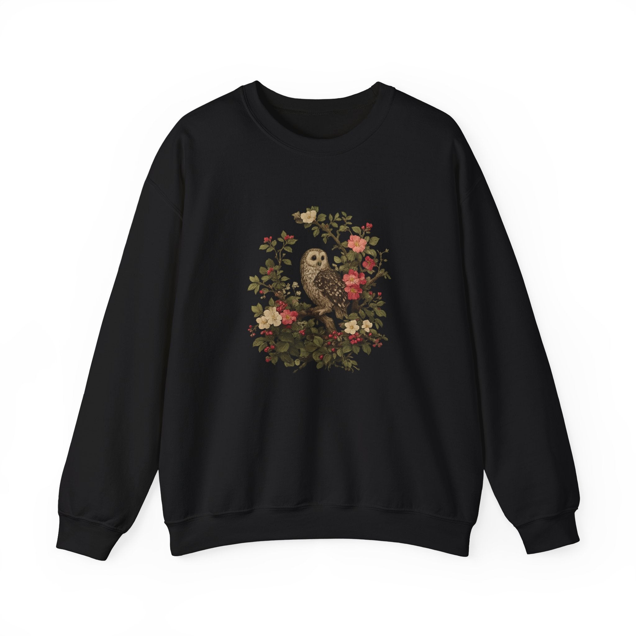 Owl & Wildflower Crewneck Sweatshirt.