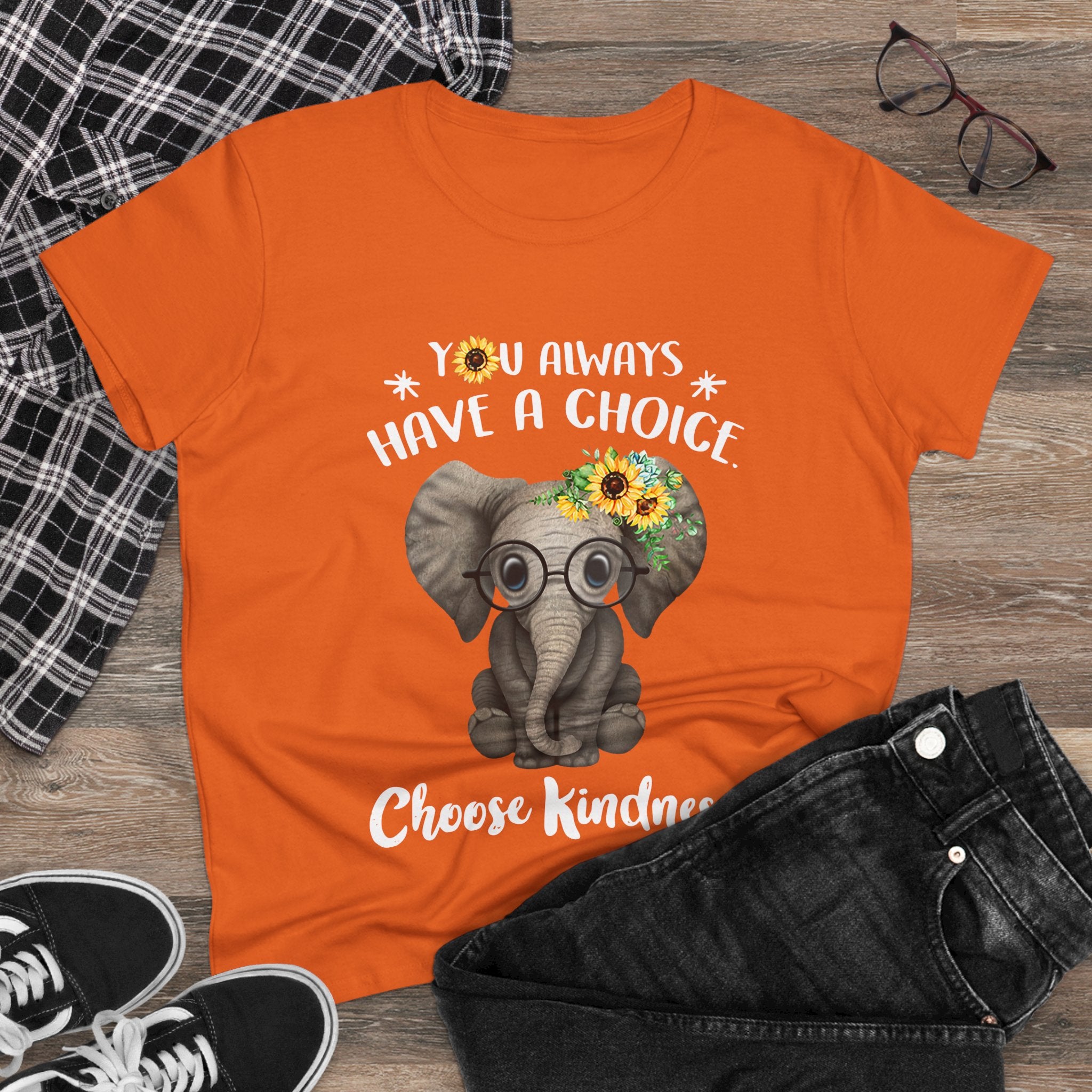 Choose Kindness Elephant Women T-Shirt