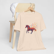 Equestrian Dream Unisex Tee, Horse Lover Gift, Art Tee, Animal Illustration Shirt, Nature Vibe Apparel