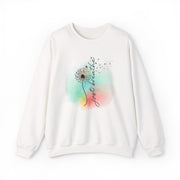 'Just Breathe' Dandelion Watercolor Comfort — Crewneck Sweatshirt