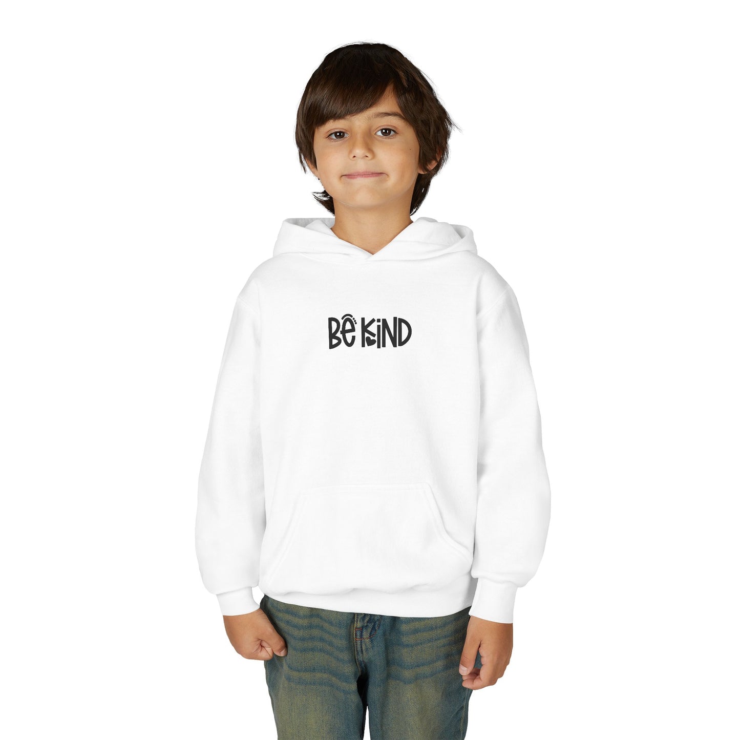 Be Kind Youth Hoodie — Positive Message Kids Sweatshirt