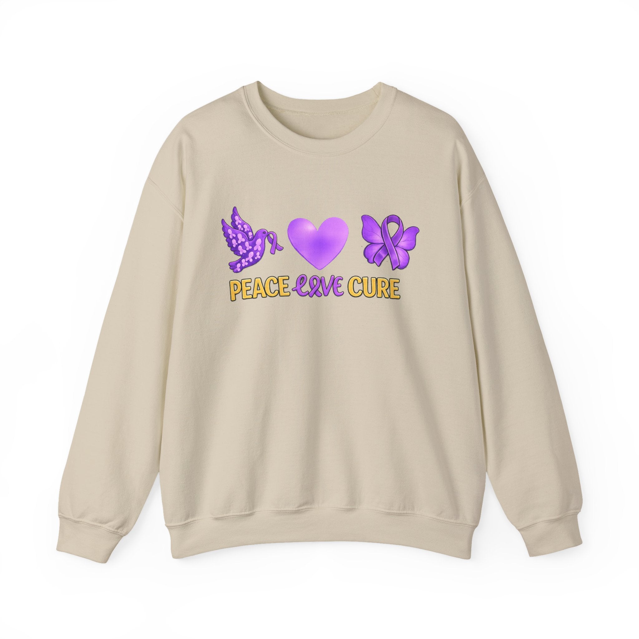 Peace Love Cure Crewneck Women Sweatshirt