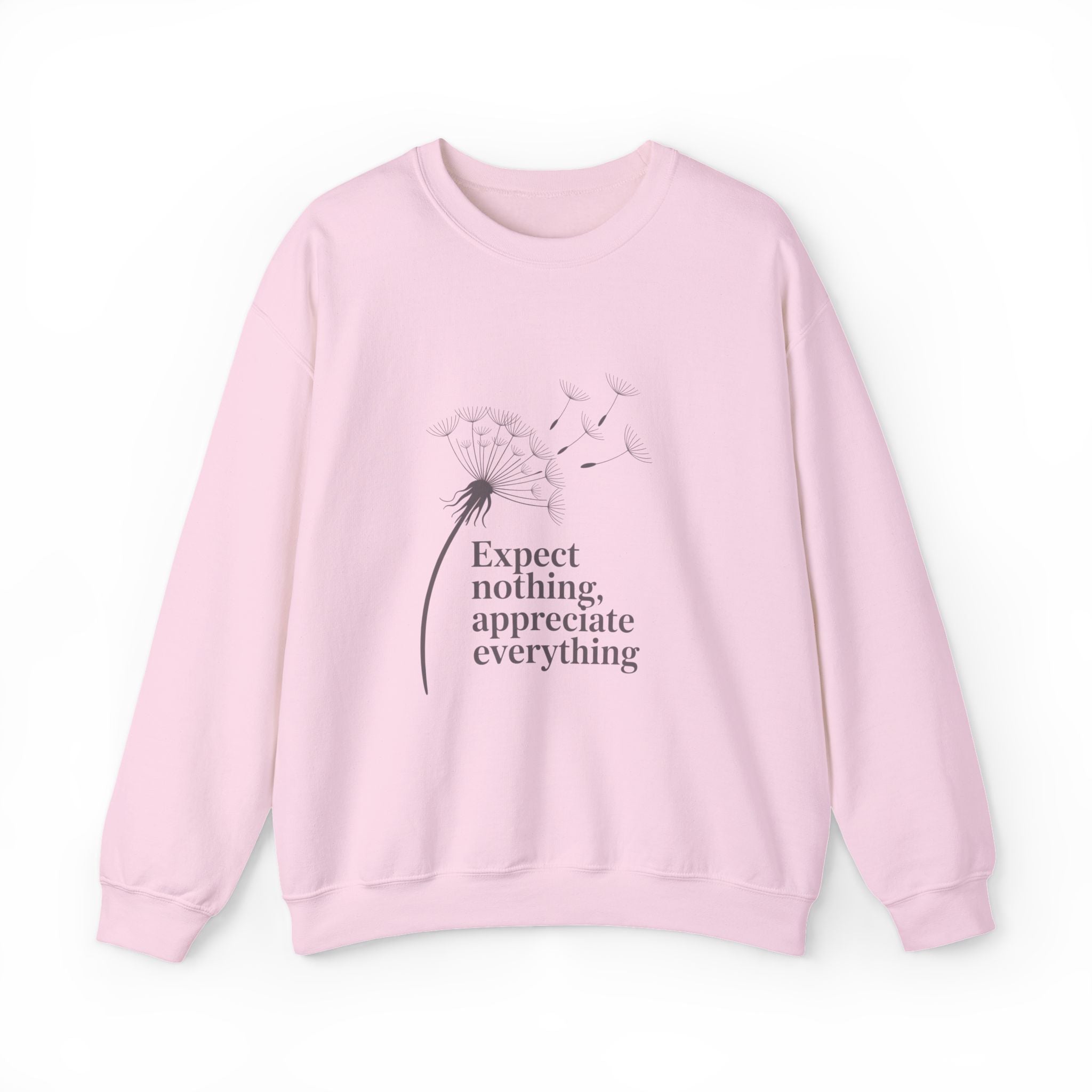 "Expect Nothing, Appreciate Everything" — Crewneck Sweatshirt