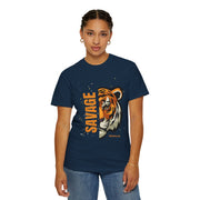 Savage Tiger Graphic Tee, Unisex T-shirt for Bold Fashion, Streetwear Essentials, Animal Lover Gift, Casual Everyday Wear
