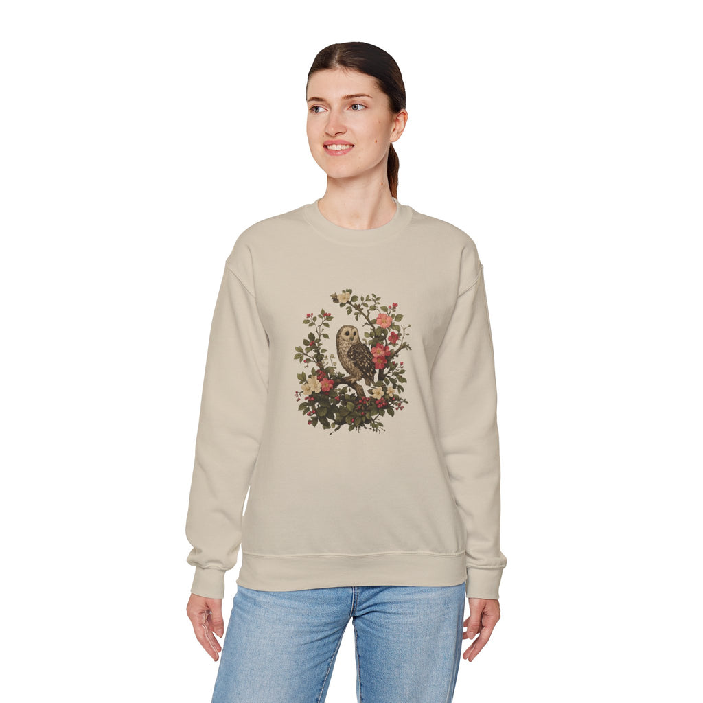 Owl & Wildflower Crewneck Sweatshirt.