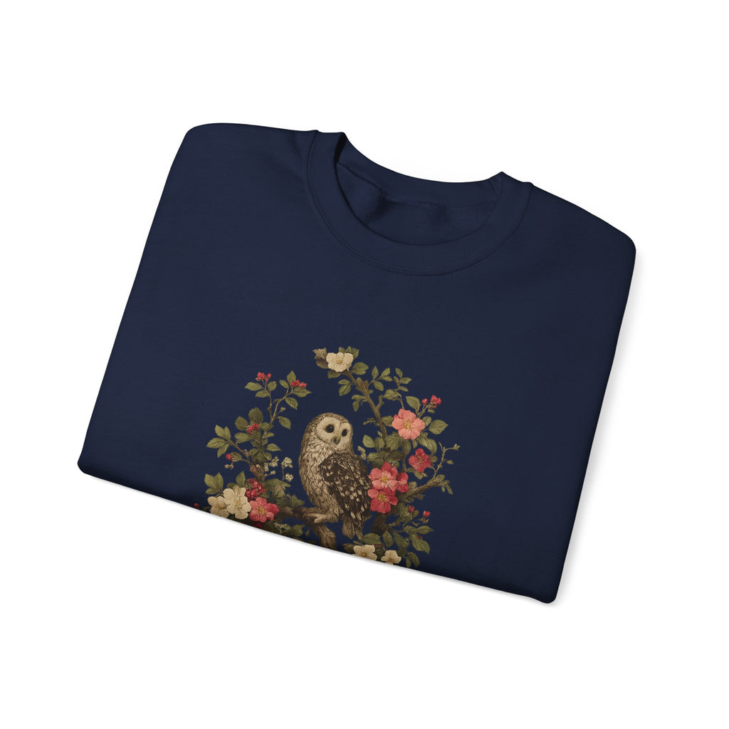 Owl & Wildflower Crewneck Sweatshirt.
