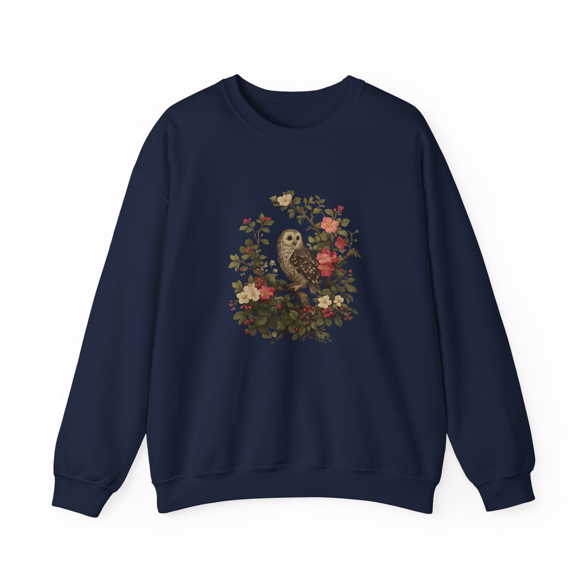 Owl & Wildflower Crewneck Sweatshirt.