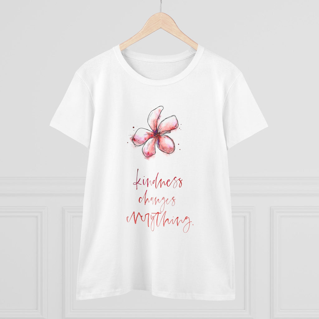 Kindness Changes Everything Floral  Women T-Shirt
