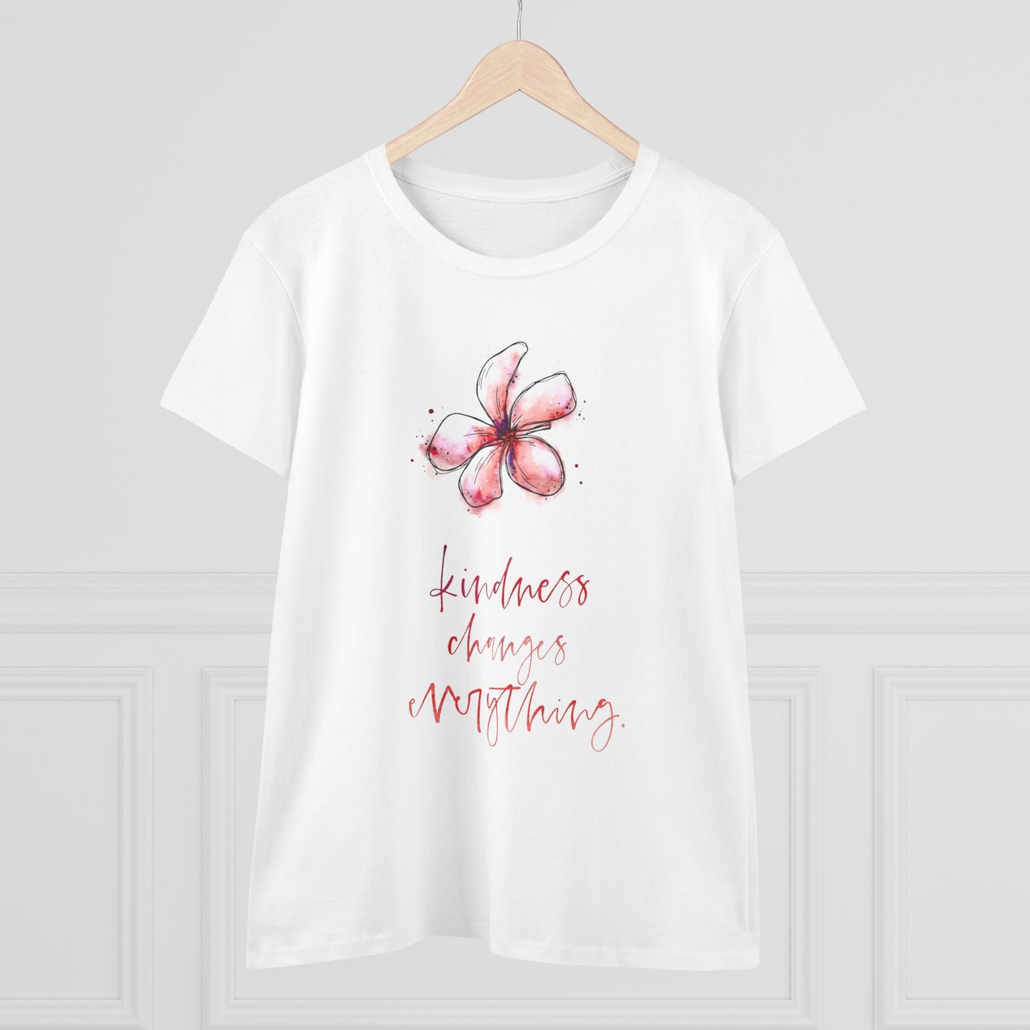 Kindness Changes Everything Floral  Women T-Shirt