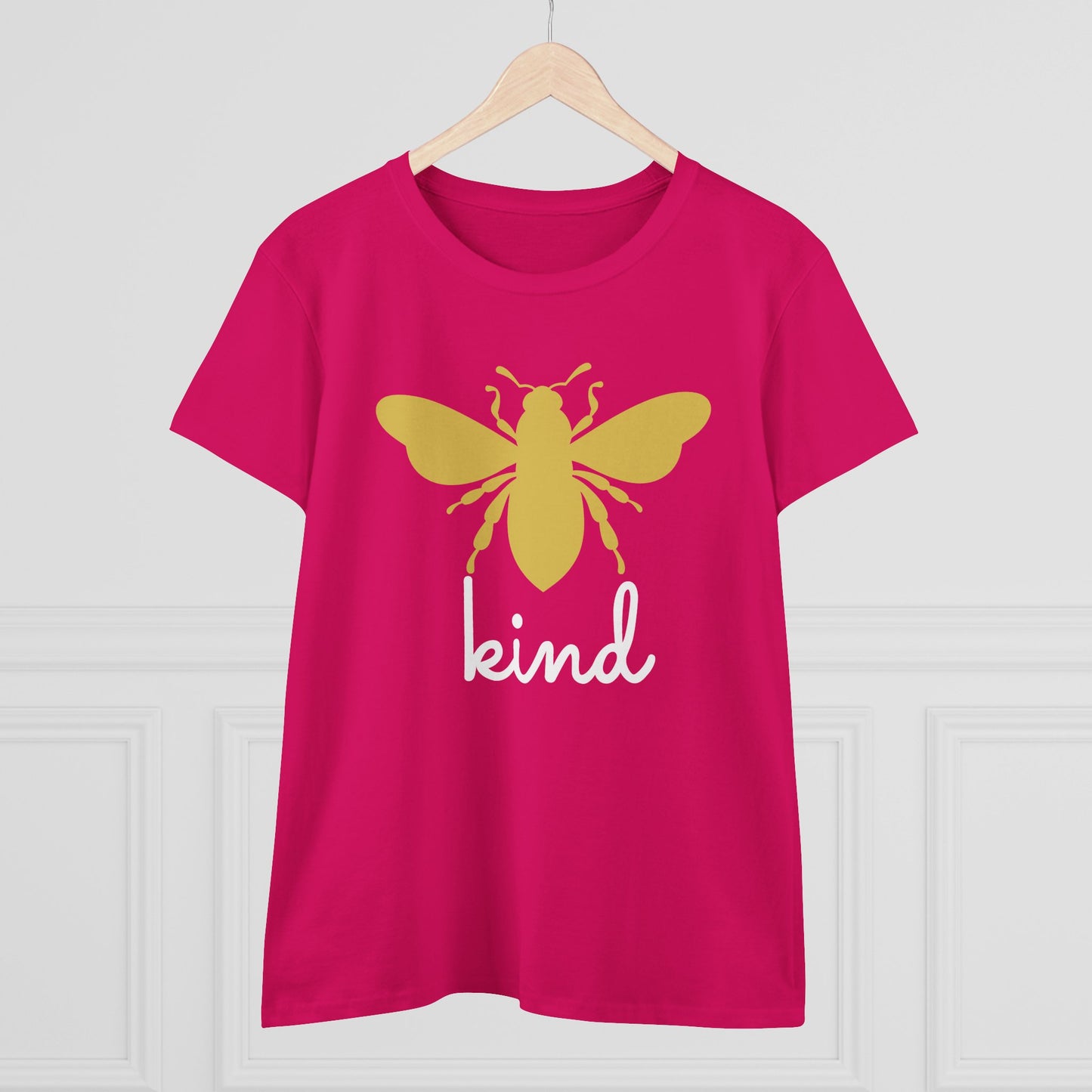 Yellow Bee Graphic Cotton Women T‑Shirt